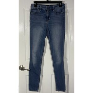 Hollister High Rise Super Skinny Jeans Women W28 L32 Blue Stretch Denim